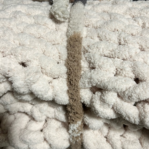 💌XXL King 💌New handmade Big knit chunky blanket BERNAT 🧶 - Picture 5 of 10